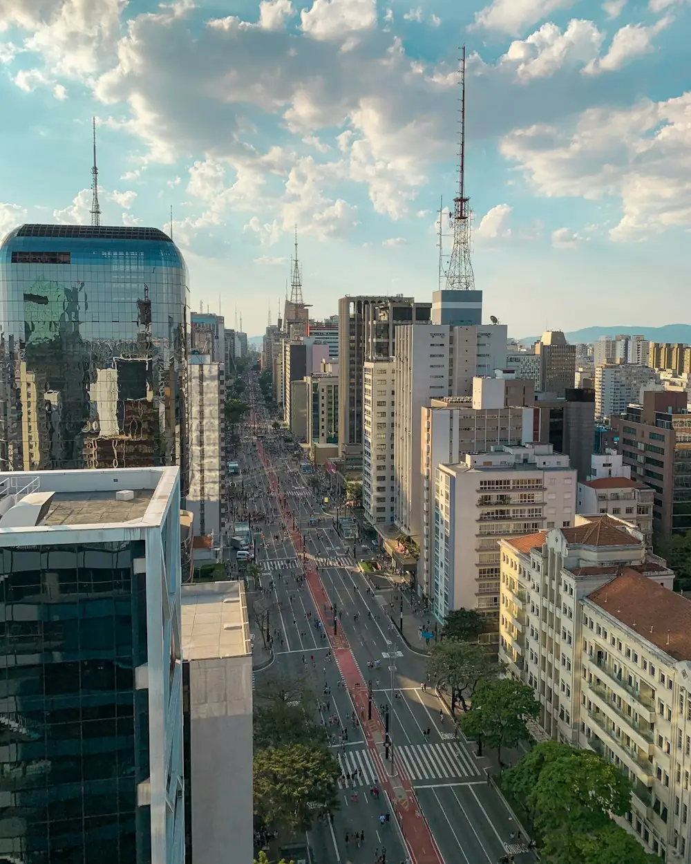 Avenida Paulista seen from above